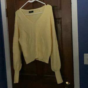 Women’s sweater, size M, yellow